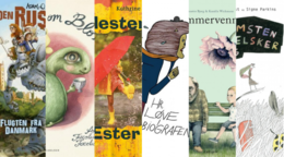 Sammenklip af børnebogforsider, nominerede til Kulturministeriets Forfatterpris og Illustratorpris. Foto: Københavns Biblioteker