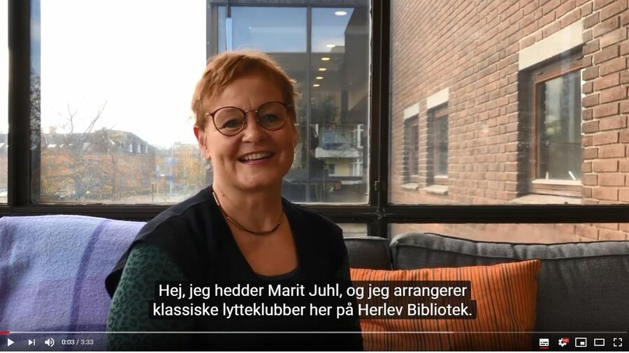 Bibliotekar Marit Juhl i video om Mahlers 4. symfoni