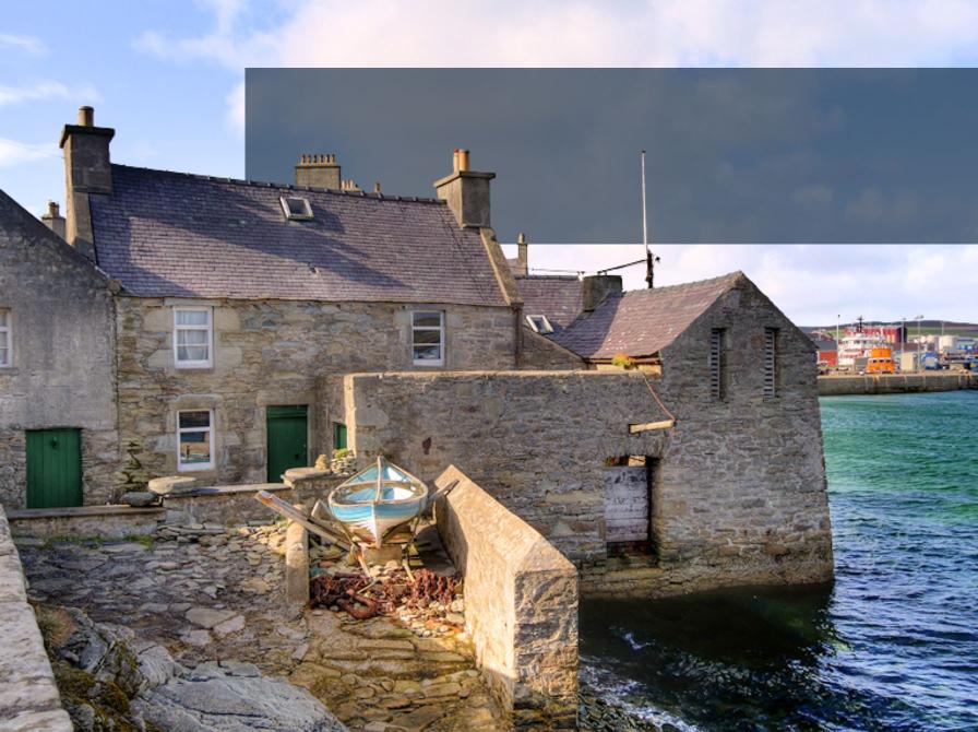 Billede fra Shetland af Jimmy Perez' hus